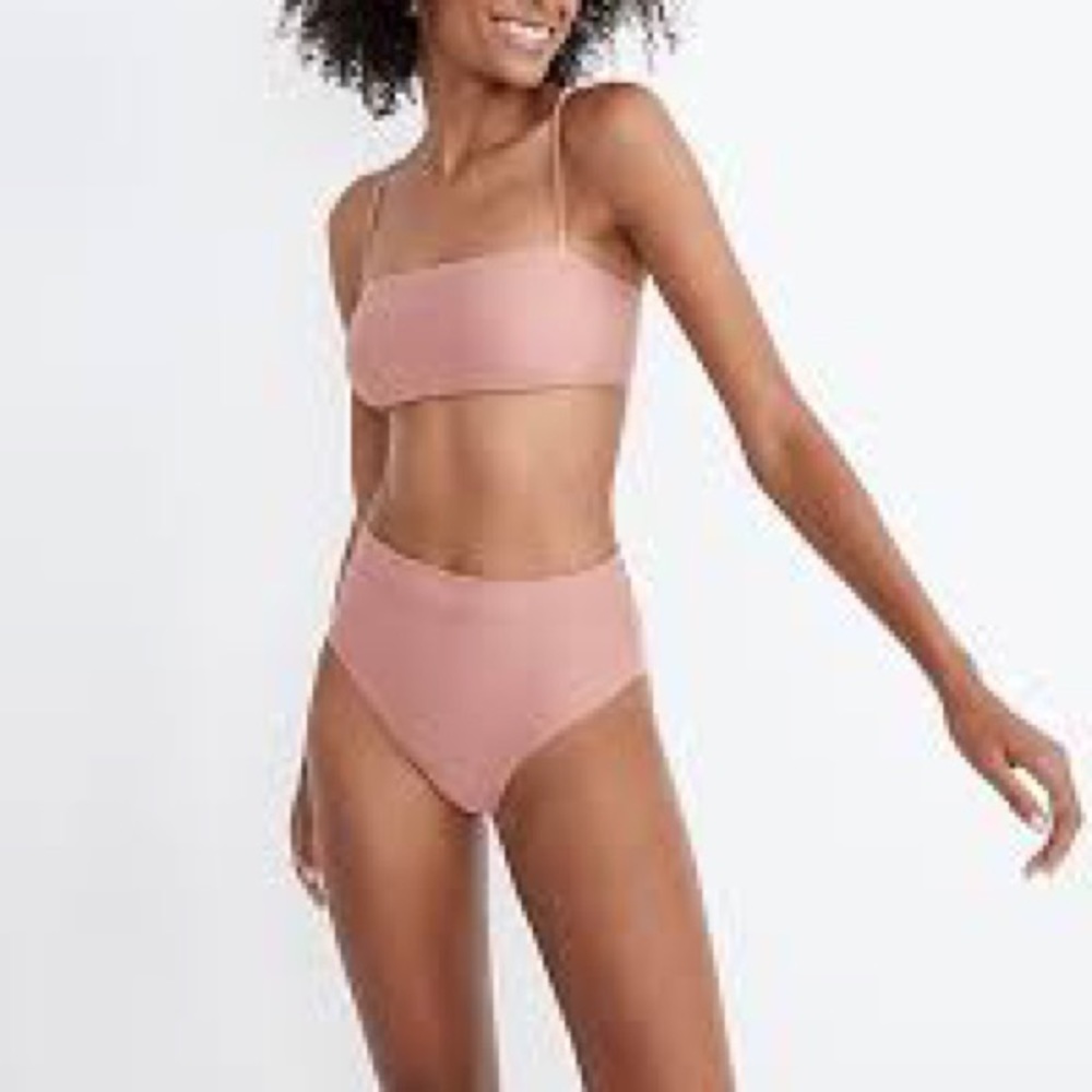 Madewell Bikini Bottoms - Second Wave Retro High Waisted NWT Sz Large